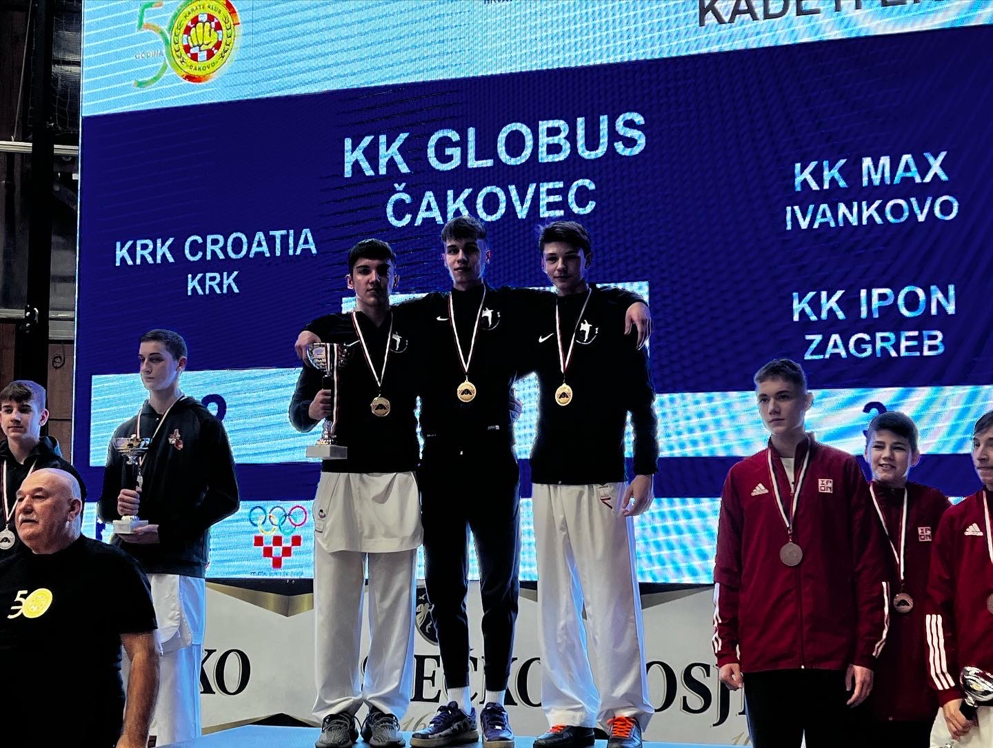 SJAJAN USPJEH Kadeti Globusa ekipni prvaci Hrvatske, kadetkinje brončane!