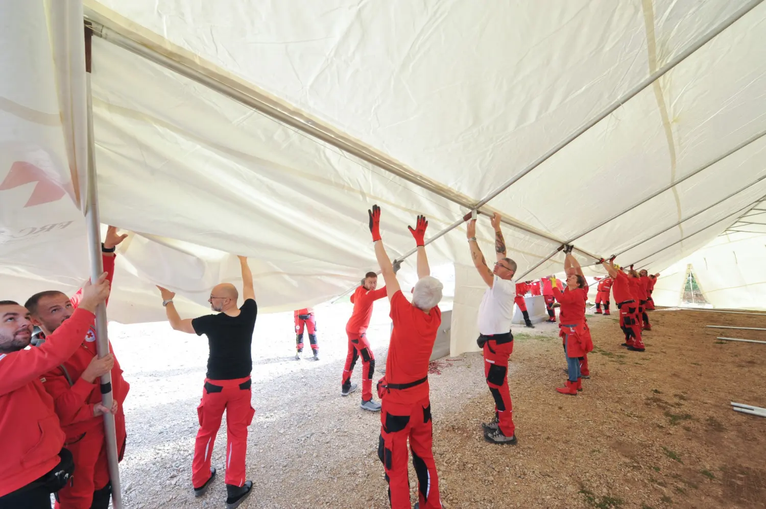 CRVENI KRIĆ VJEŽBA Dalmacija 24, INTERVENTNI TIM