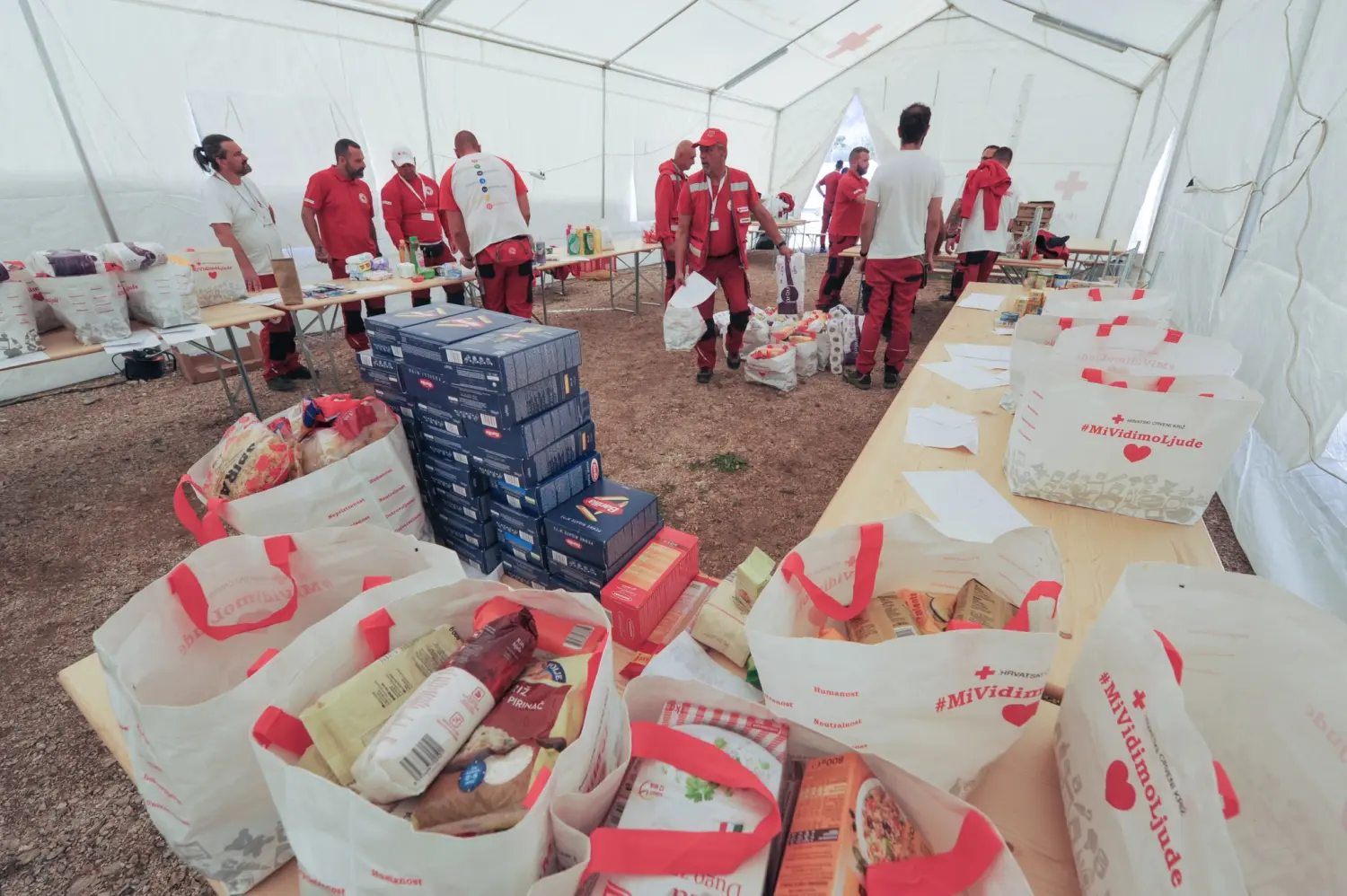 CRVENI KRIĆ VJEŽBA Dalmacija 24, INTERVENTNI TIM