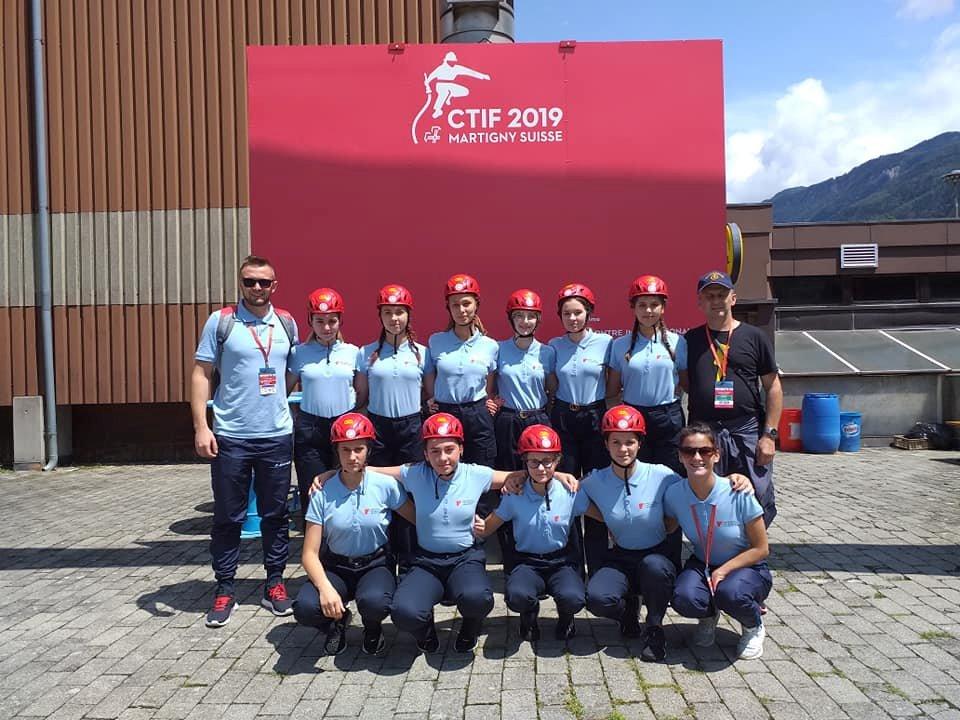 Natjecateljke DVD-a Šandorovec na vatrogasnoj olimpijadi u Švicarskoj