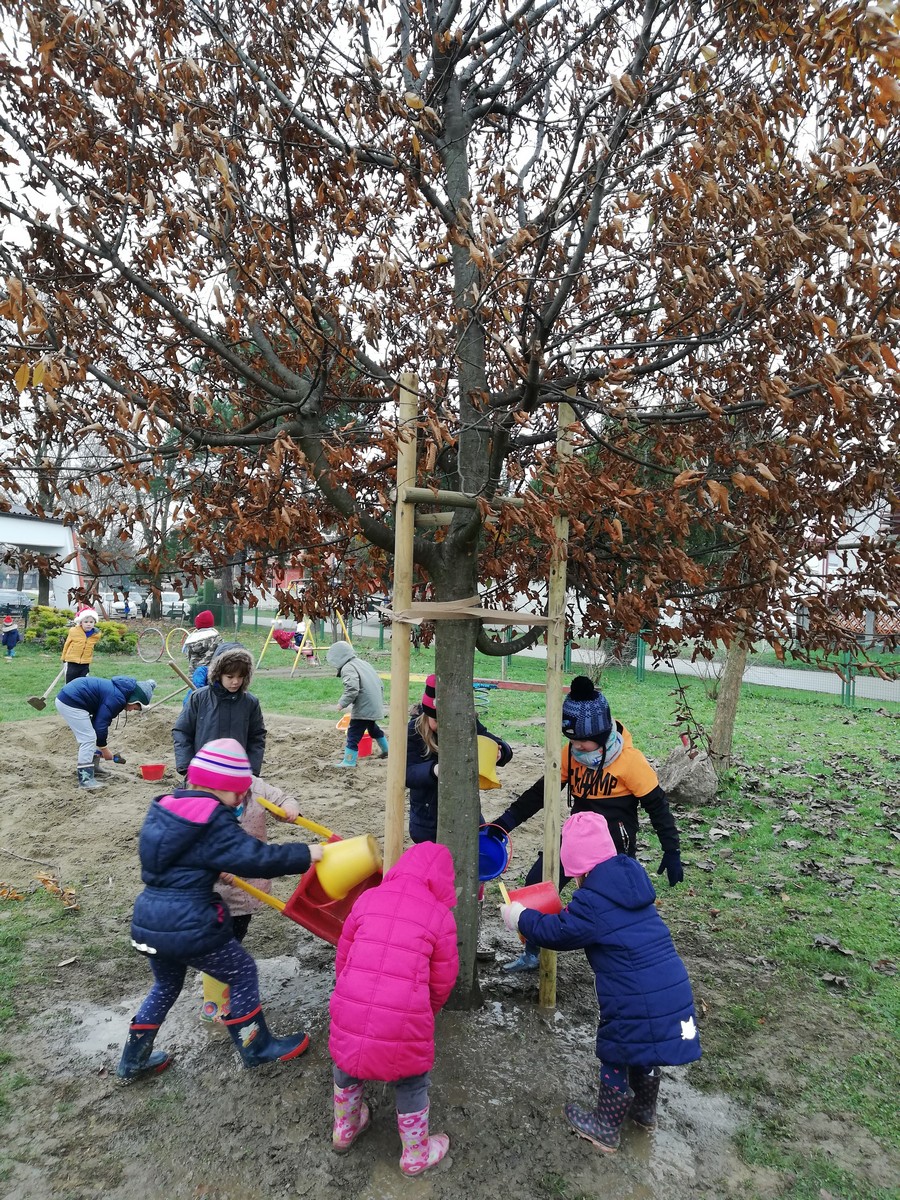 DJEČJI VRTIĆ PČELICE Novo igralo i posađeno novo stablo razveselilo je mališane