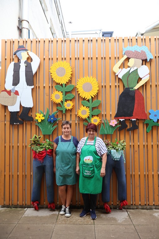 Cvjetna instalacija na čakovečkoj tržnici