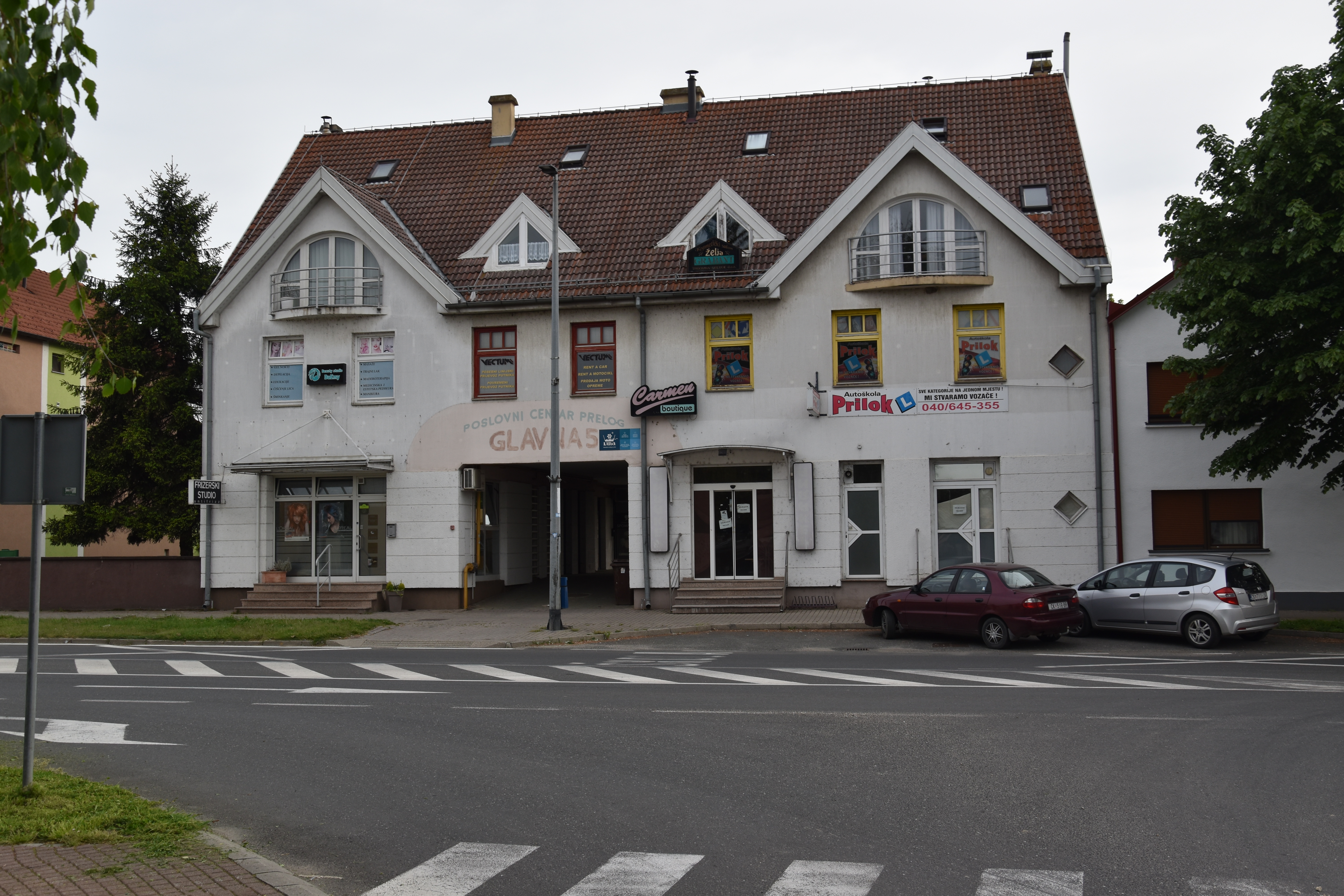 Pošarana zgrada u Prelogu