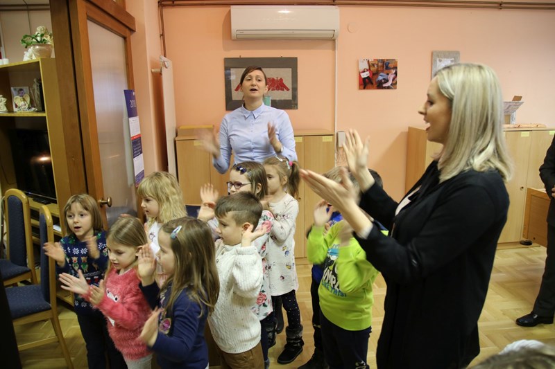 Pastirski pohod biskupa Mrzljaka Dnevnom boravku djece Dr. Antun Bogdan u Čakovcu