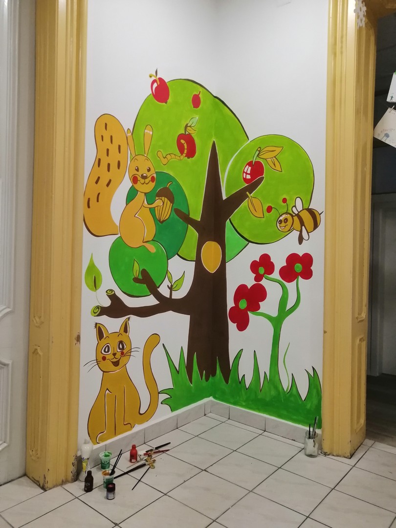 Pismoslikari Gospodarske škole Čakovec oslikavaju zidove Obiteljskog centra