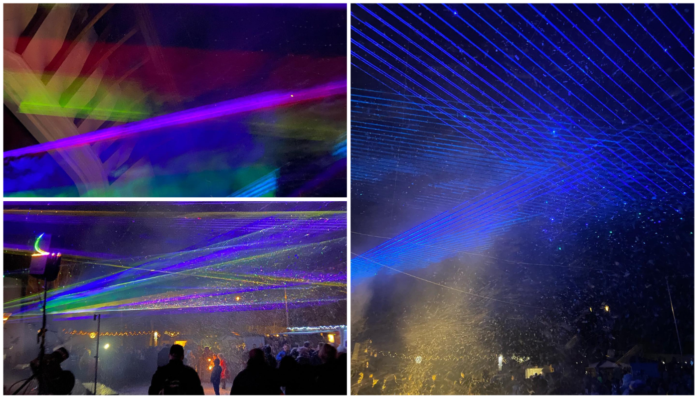 BEZ VATROMETA, ALI… U Lendavi u novu godinu ušli atraktivnim laserskim showom!