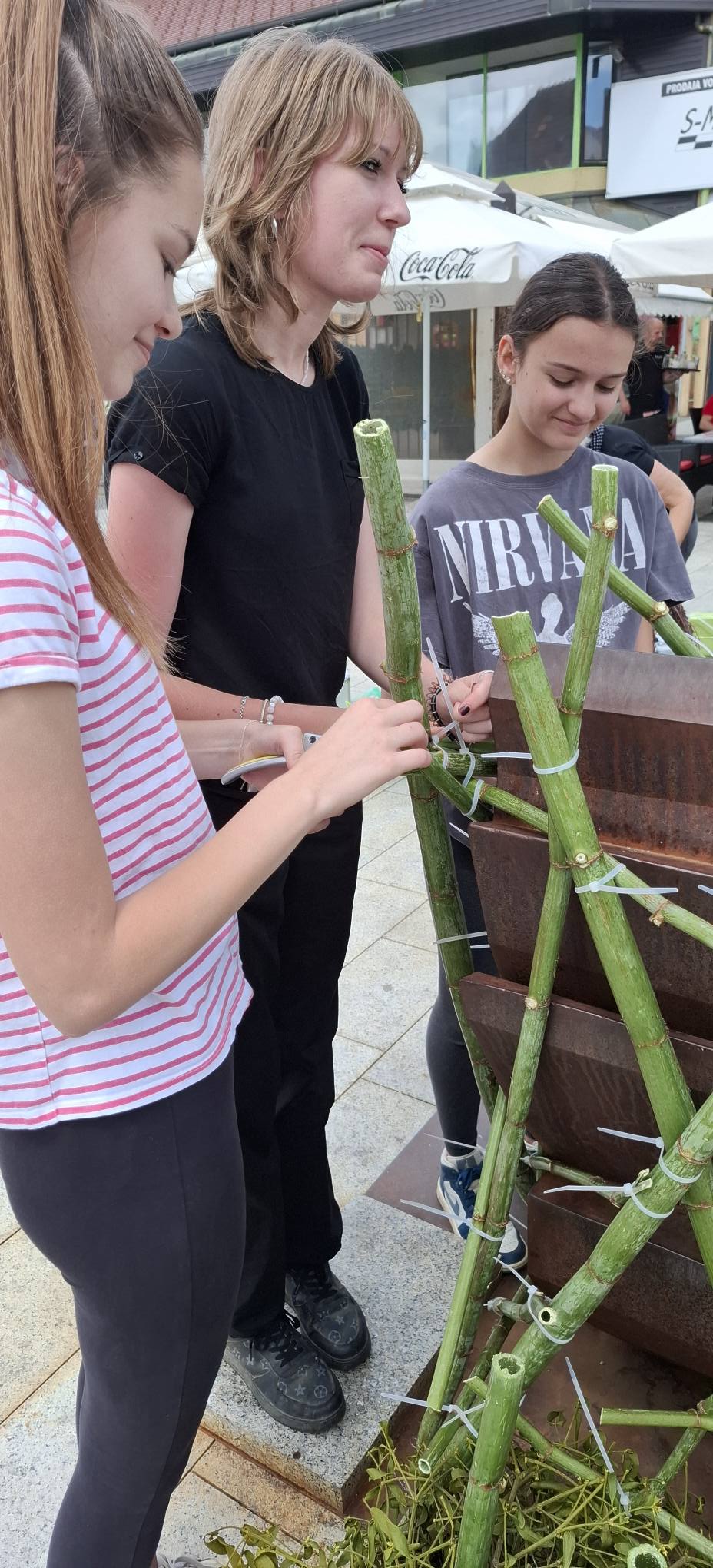 Povodom Festivala cvijeća, jagoda i tradicije u Čakovcu, učenice 1. CG, 2. KC i naša državna prvakinja u disciplini cvjećarstvo Marija Škoda izradile su prekrasnu cvjetnu instalaciju pod vodstvom mentorica Karmela Radošević i Renata Komes Sušec