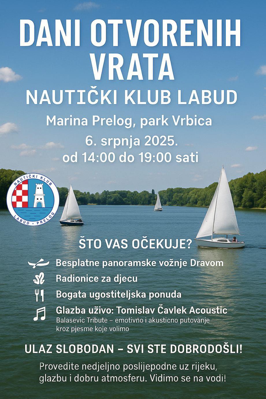 NAUTIČKI UŽITAK U PRELOGU Nedjelja na vodi uz čamce, kobasice i Balaševića