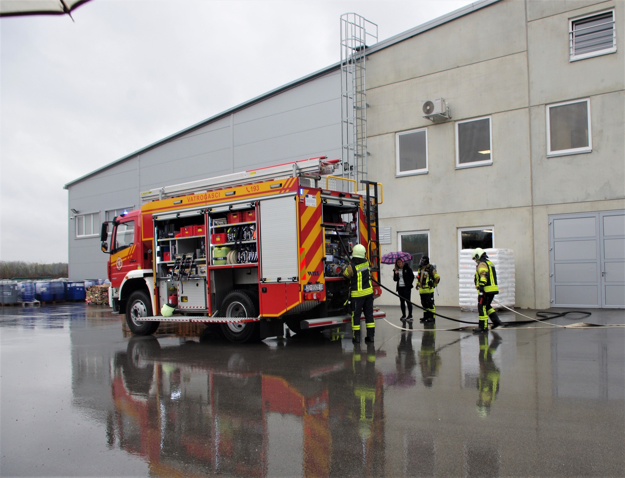 Kotoripski vatrogasci proveli vatrogasnu vježbu u tvrtki Muraplast