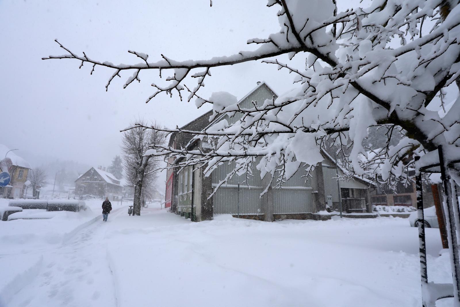 Snježno nevrijeme u Gorskom kotaru