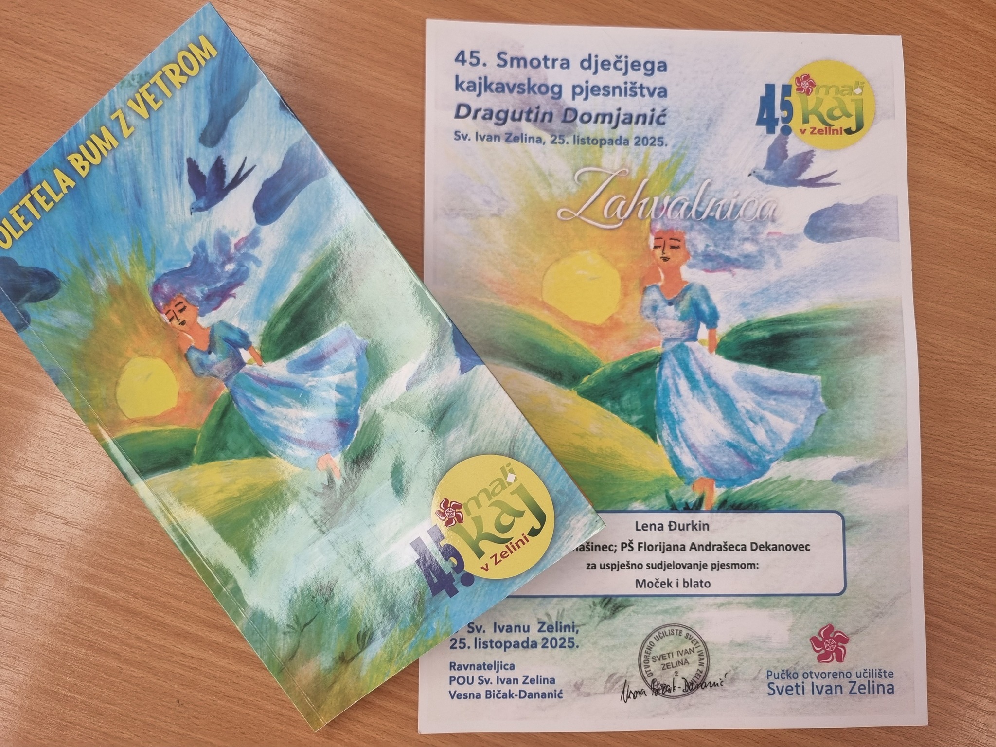 Lena Đurkin pjesnikinja PŠ Draškovec