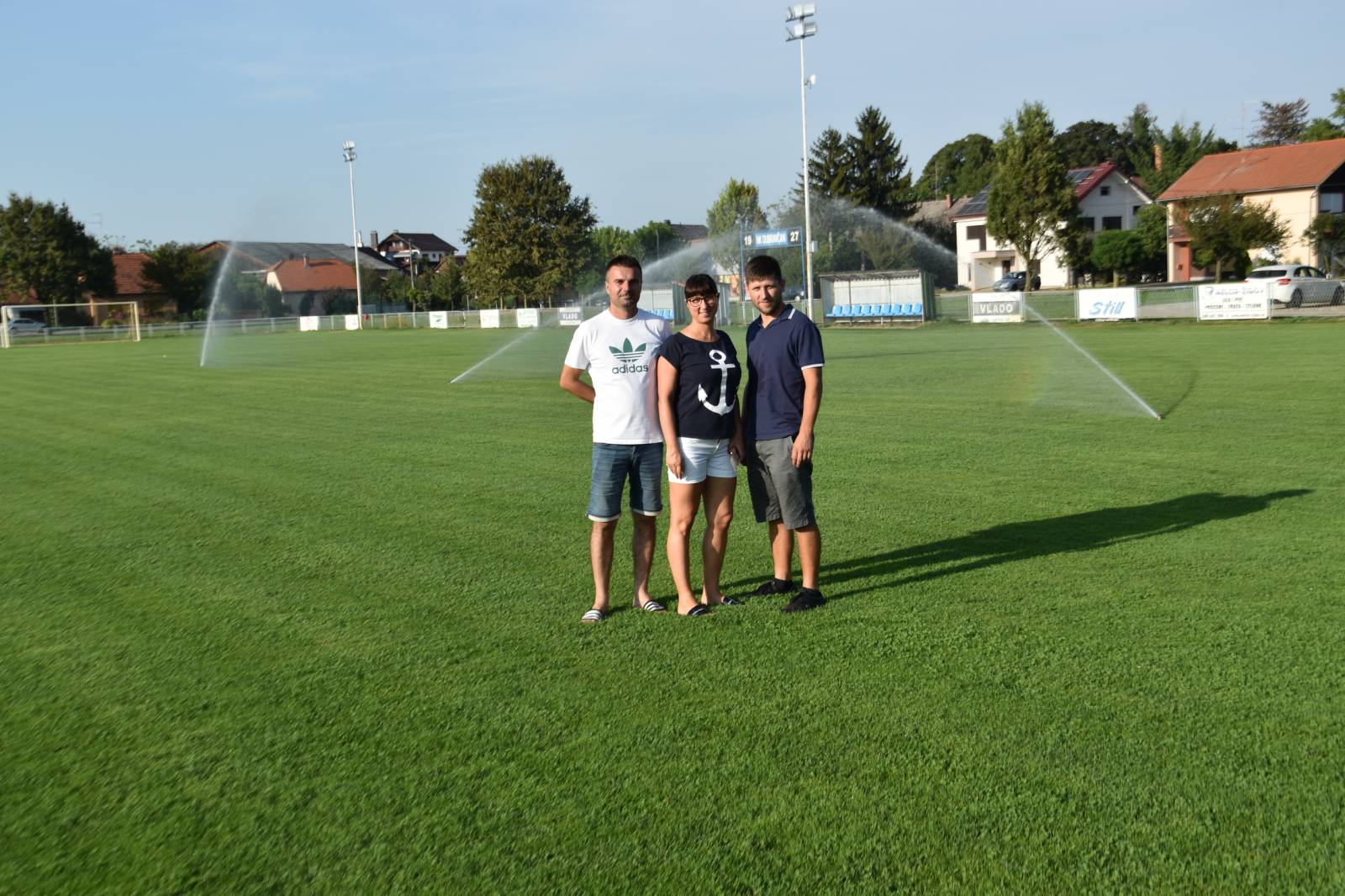 Navodnjavanje i zamjena reflektora na nogometnim terenima NK-a Dubravčan
