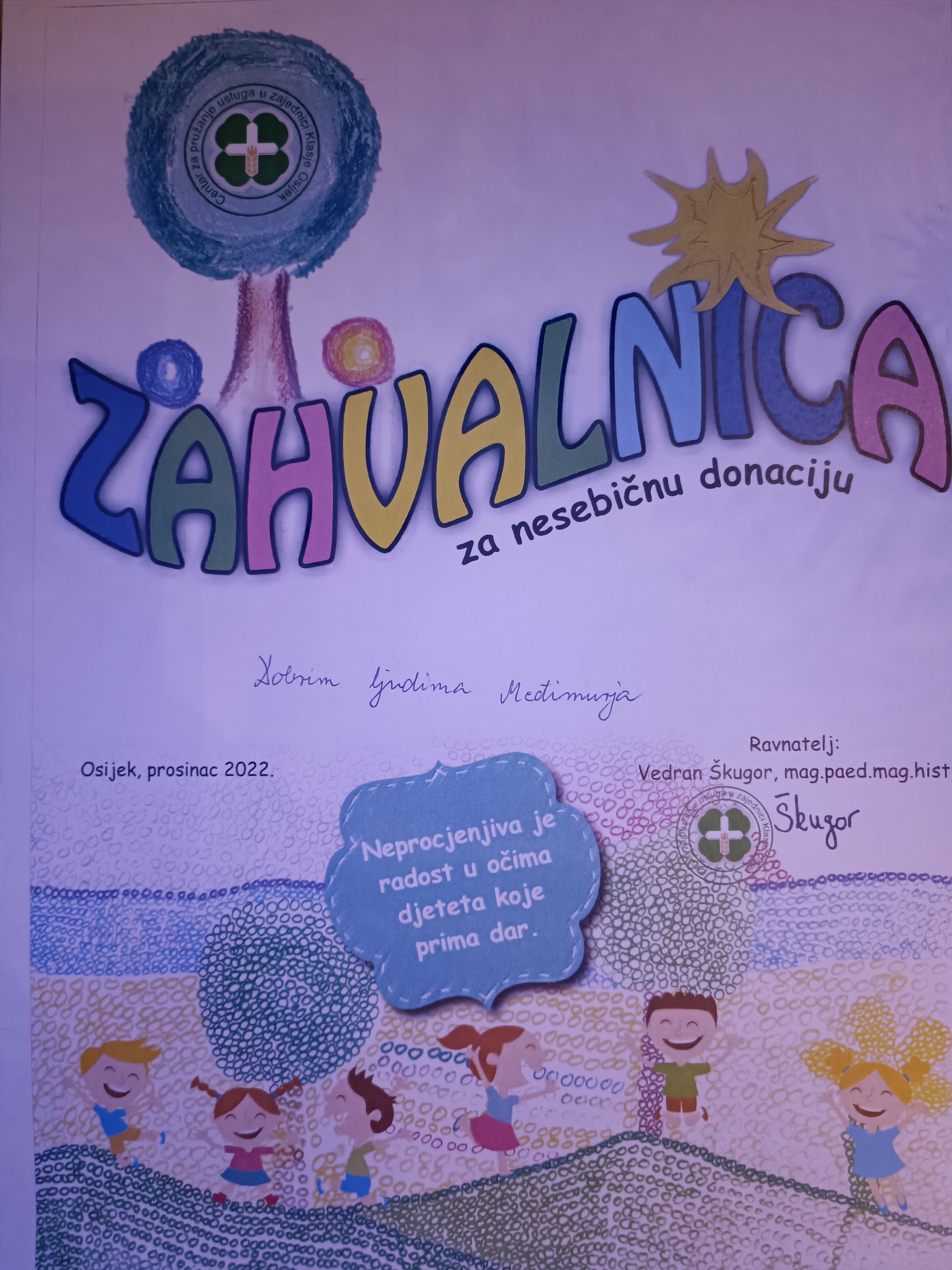 Pomoć djeci u Osijeku