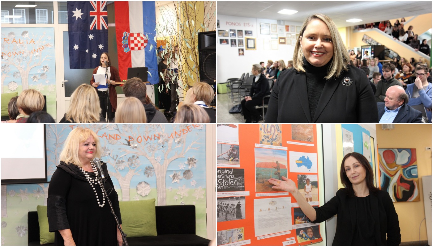 Veleposlanica Australije Elizabeth Petrovic u posjetu ETŠ Čakovec donirala mobilnu učionicu!