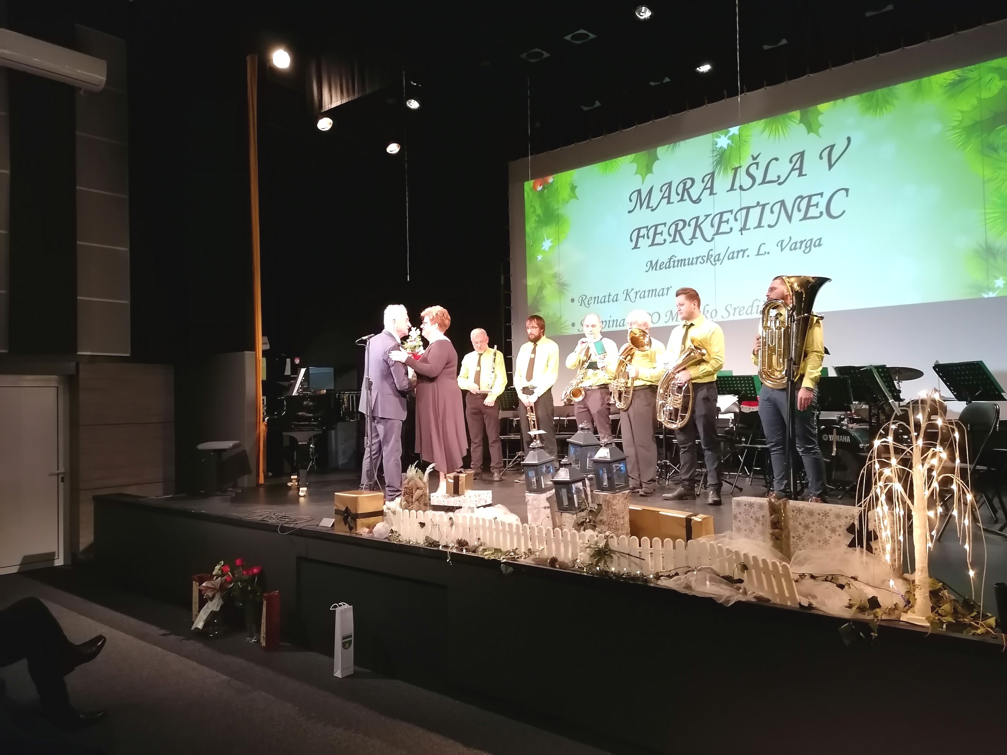 Božićni koncert Gradskog puhačkog orkestra M. Središće i ŽVS Ftičice KUD-a Mura