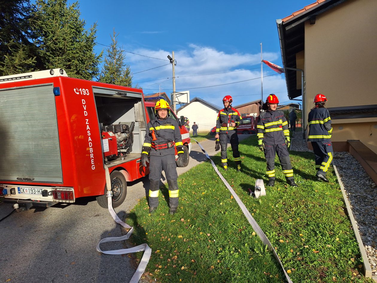 vatrogasna vježba Vatrogasne zajednice općine Sveti Juraj na Bregu
