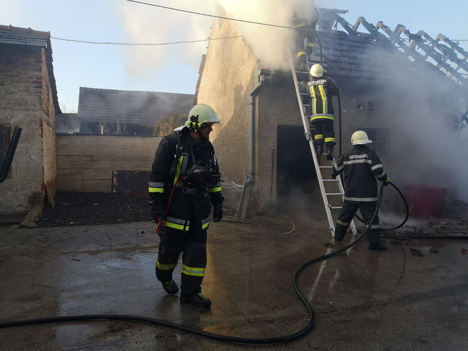 Požar na farmi u Hodošanu