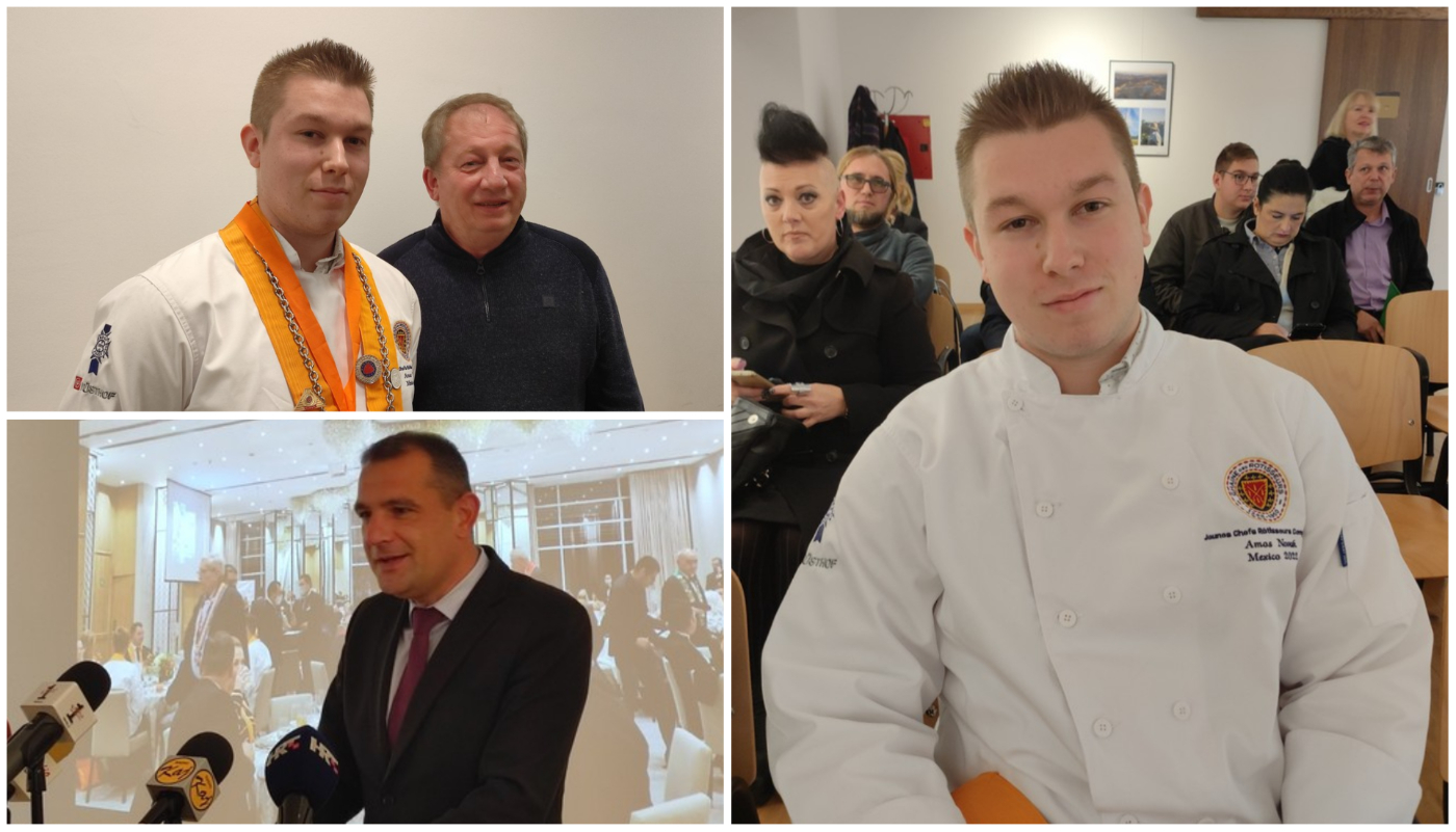 AMOS NOVAK Ostvario velik uspjeh na kulinarskom natjecanju mladih kuhara u Meksiku