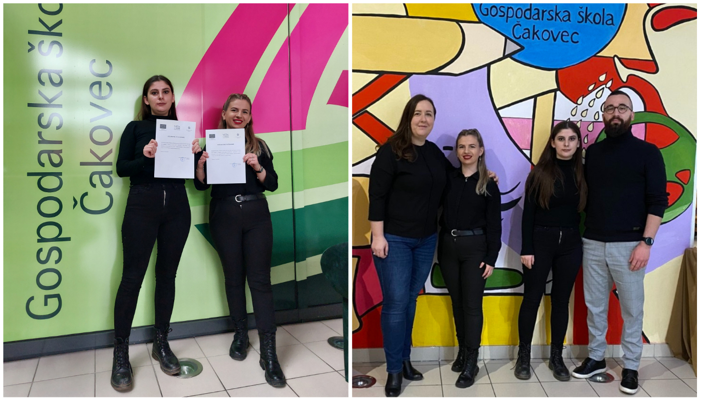 GOSPODARSKA ŠKOLA ČAKOVEC Učenice Diana Rudi i Blearta Thaqi boravile su u Čakovcu