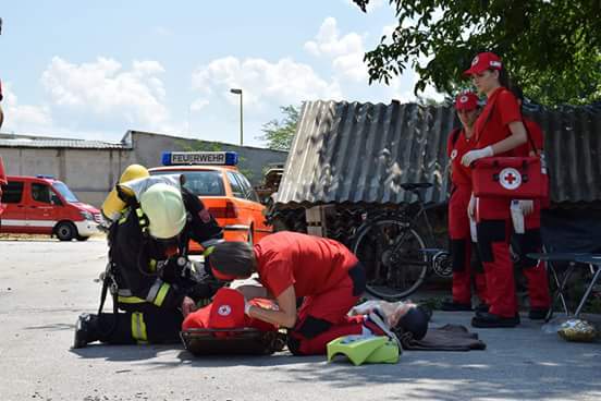 Vatrogasna vježba u tvrtki Kerbek u Donjem Kraljevcu