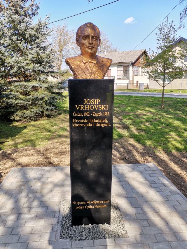 U Črečanu otkrivena bista Josipa Vrhovskog