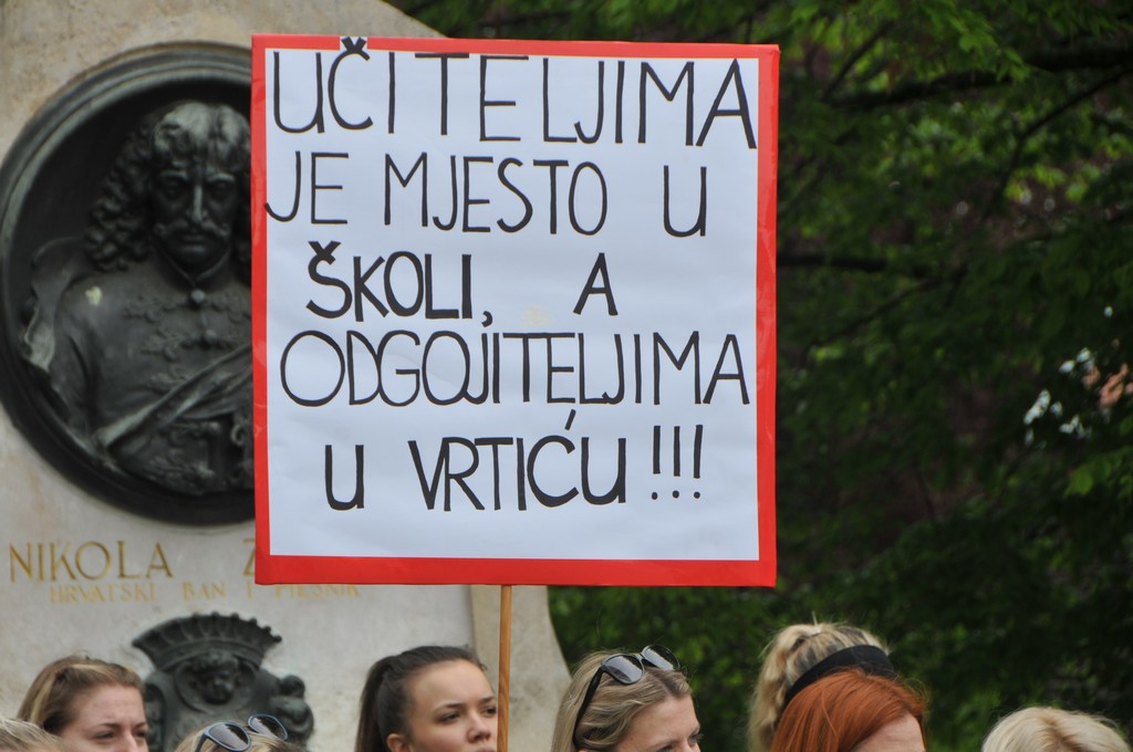 Mirni prosvjed odgojitelja u Čakovcu