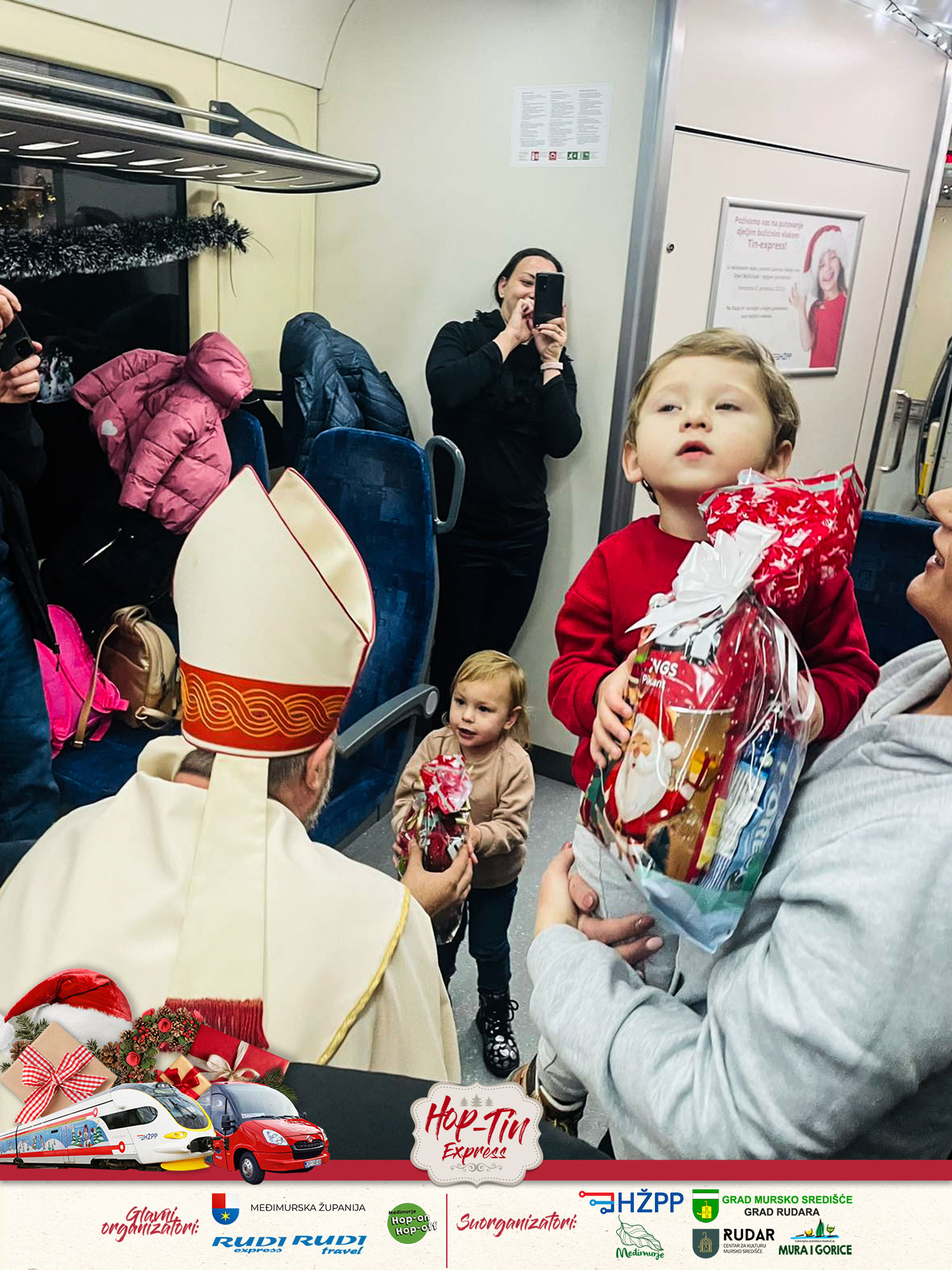 Izlet božićnim vlakom za mališane i pratnju