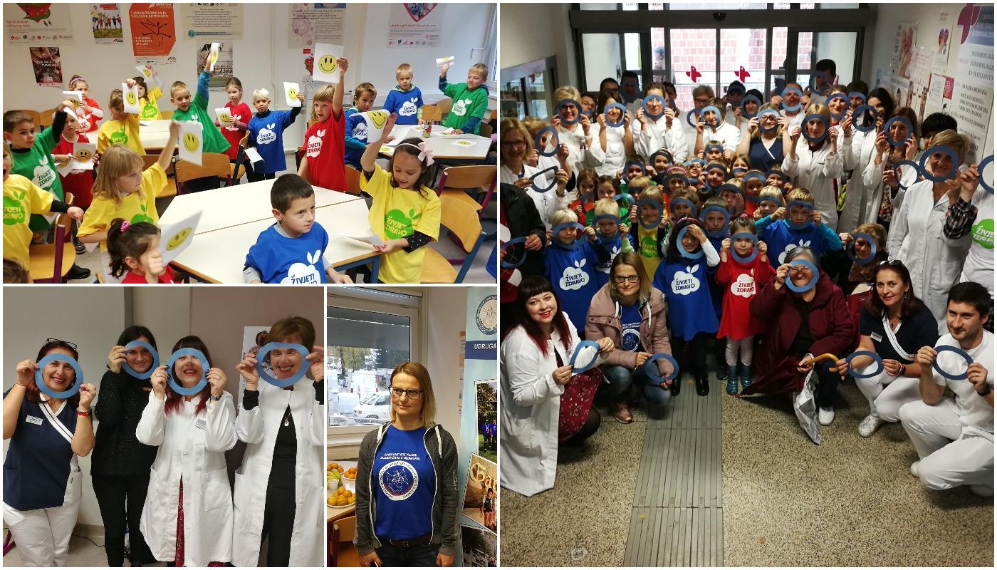 Volonteri u parku plavim krugom upozorili na šećernu bolest