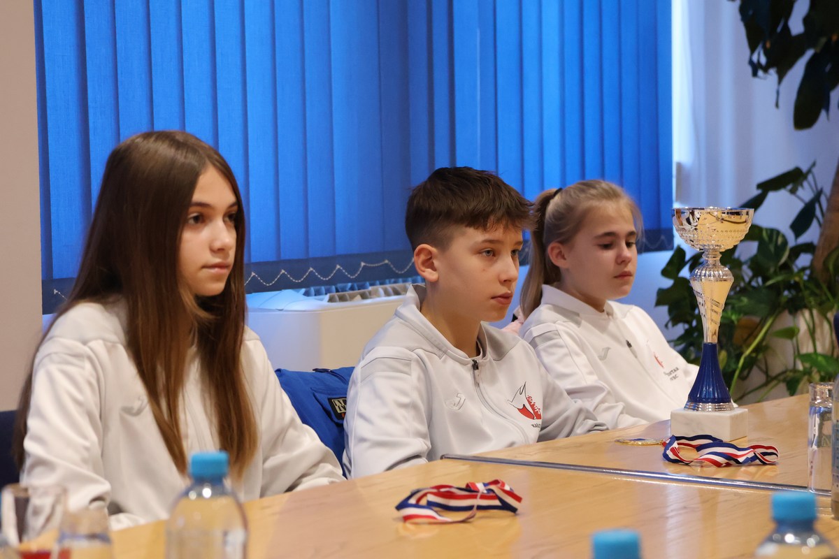 Članovi Karate centra Šenkovec na prijemu u Međimurskoj županiji