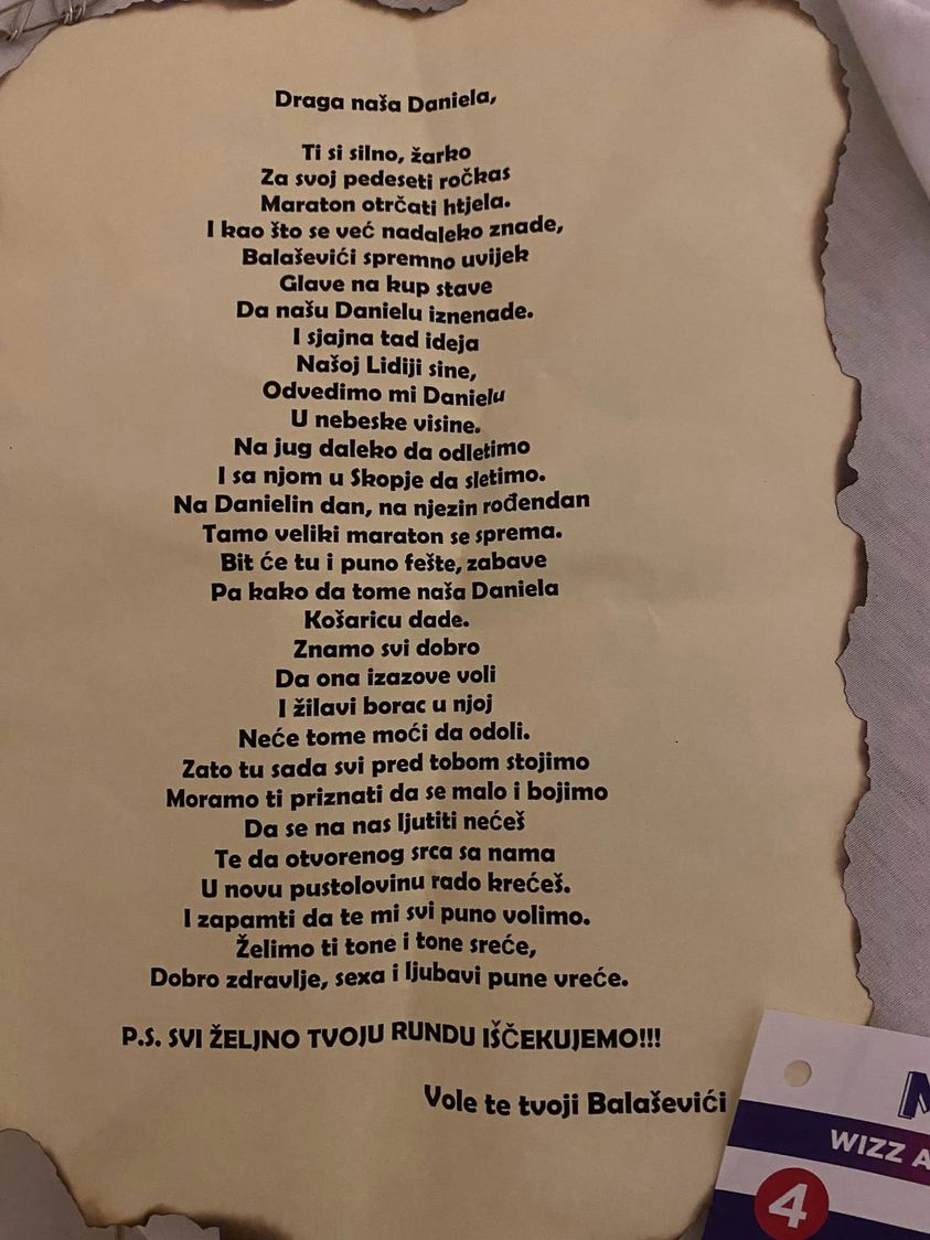 Daniela Škrobar je na 50. rođendan istrčala svoj prvi maraton