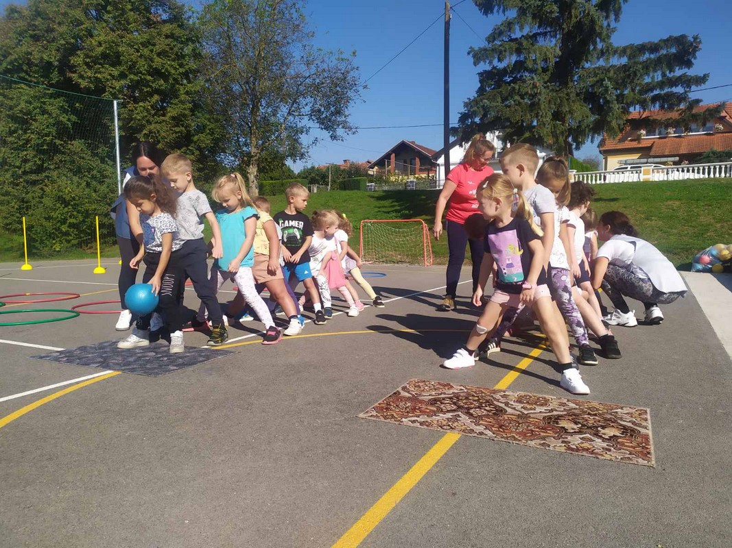 SPORT I DRUŽENJE Mališani iz vrtića ‘Maslačak’ uključili su se u obilježavanje Europskog tjedna sporta