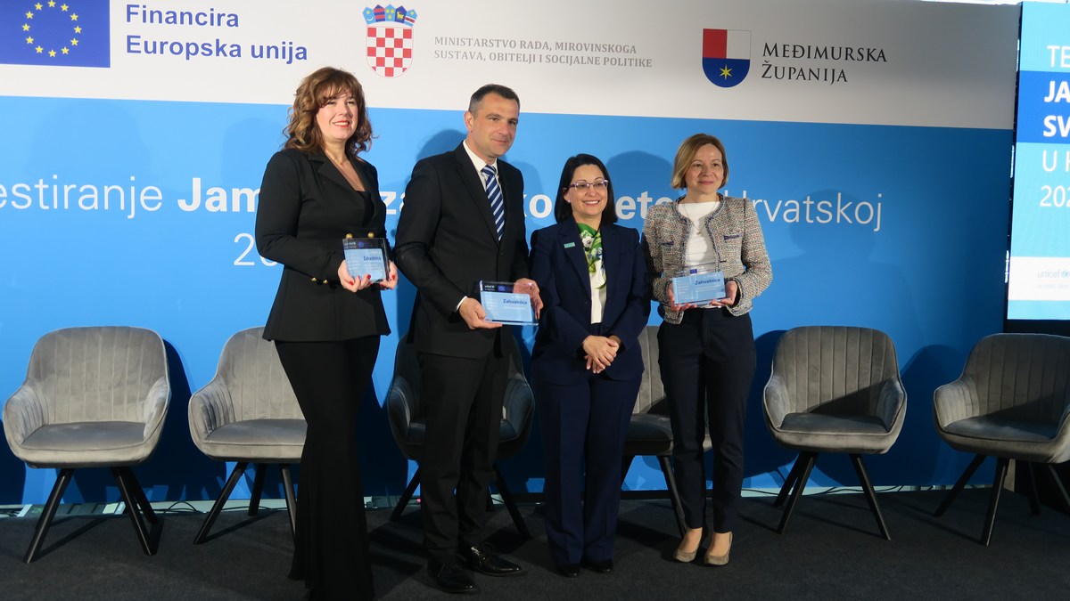 UNICEF i Međimurska županija jačaju najmlađe i njihove obitelji