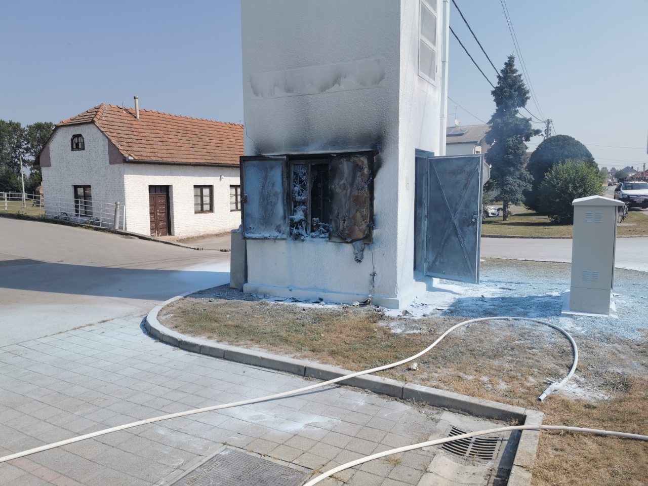 Požar trafostanice u Maloj Subotici