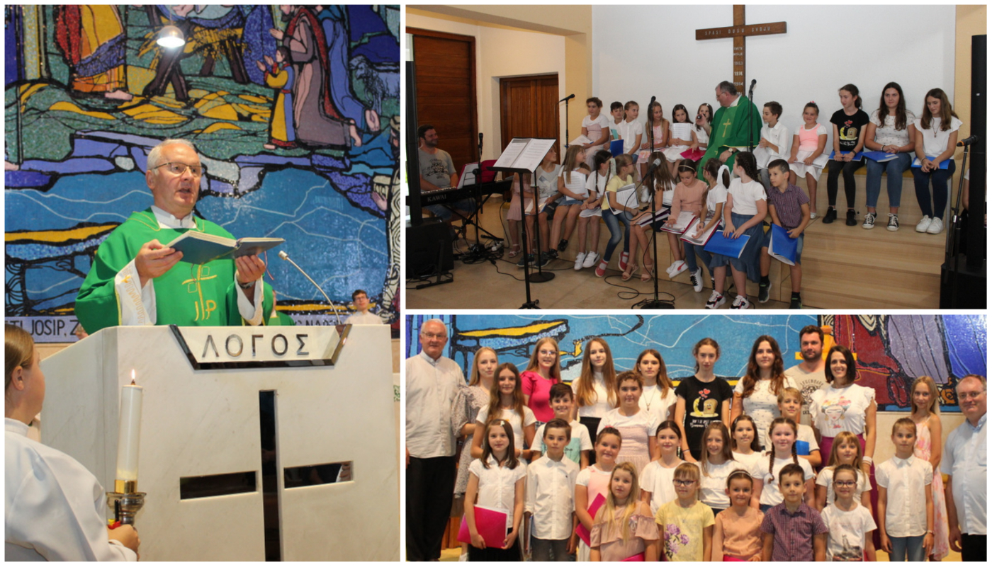 Dječji zbor ‘Marijina djeca’ iz Svete Marije pjevanjem uveličao misu u karlovačkom svetištu