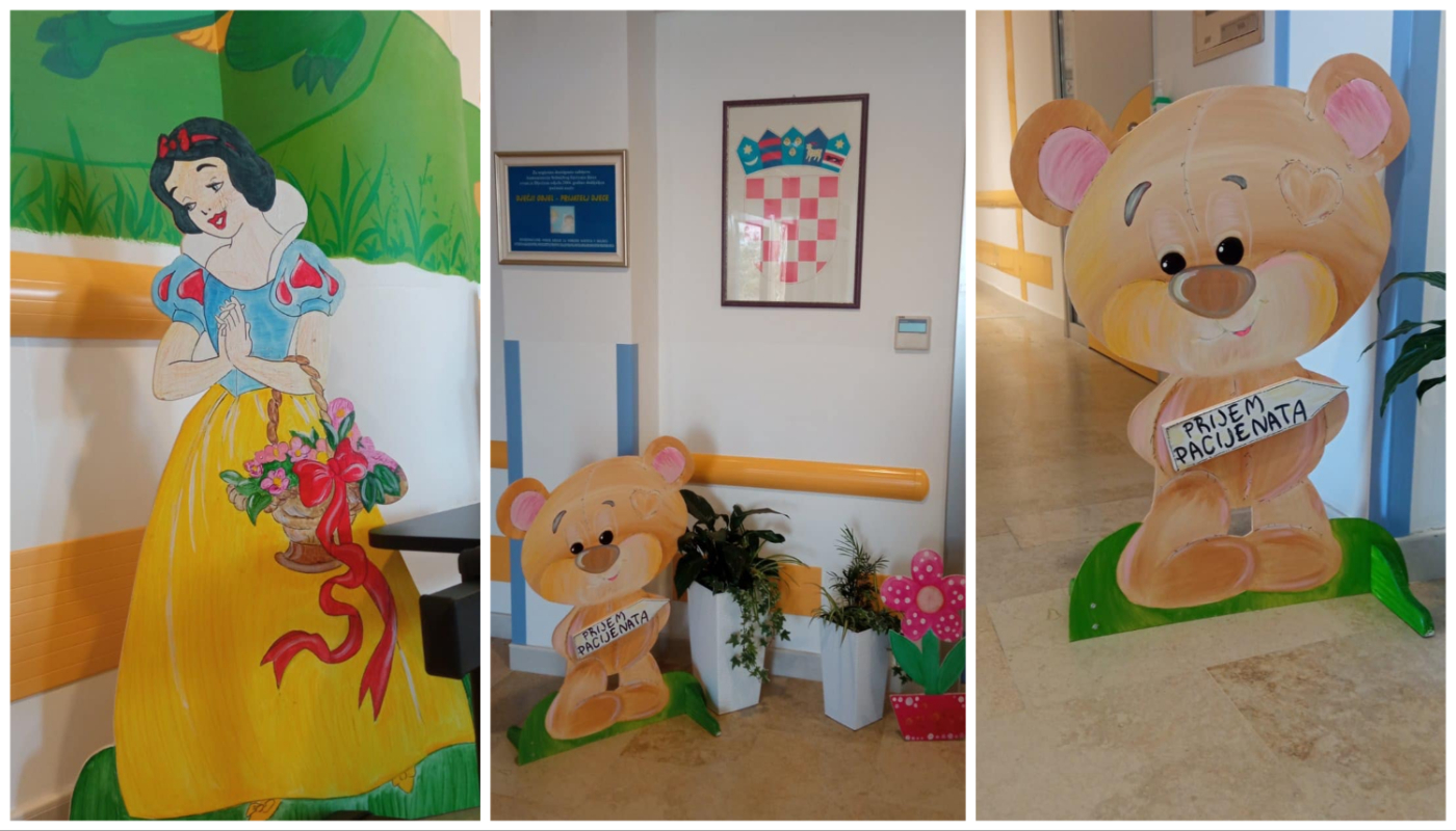 Drvene figure na Odjelu pedijatrije