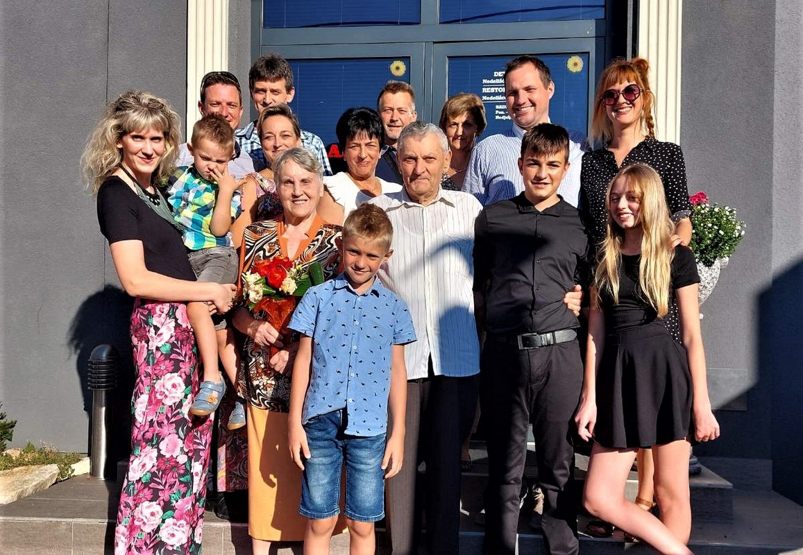 DOMAŠINEC Dijamantni pir Katarine i Josipa Bočkaja krugu obitelji