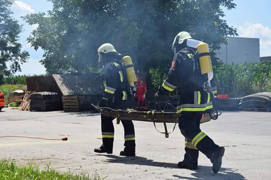 Vatrogasna vježba u tvrtki Kerbek u Donjem Kraljevcu
