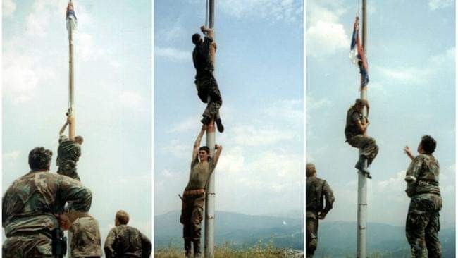 Međimurci Eduard Baltić i Florijan Novak podigli su hrvatski stijeg na Kninskog tvrđavi povijesnog 5. kolovoza 1995. Međimurci Eduard Baltić i Florijan Novak podigli su hrvatski stijeg na Kninskog tvrđavi povijesnog 5. kolovoza 1995.