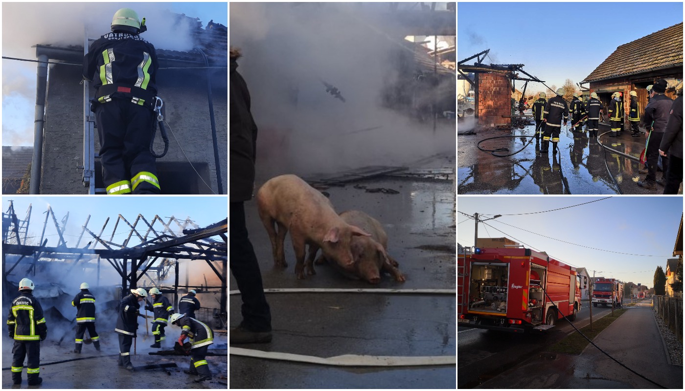 Požar na farmi u Hodošanu