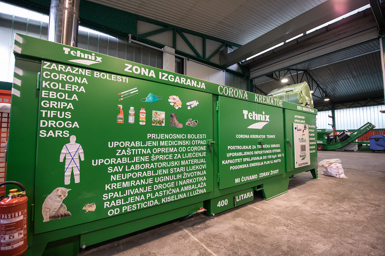 U Tehnixu predstavljeni Corona Kremator i Mobilna Corona kabina