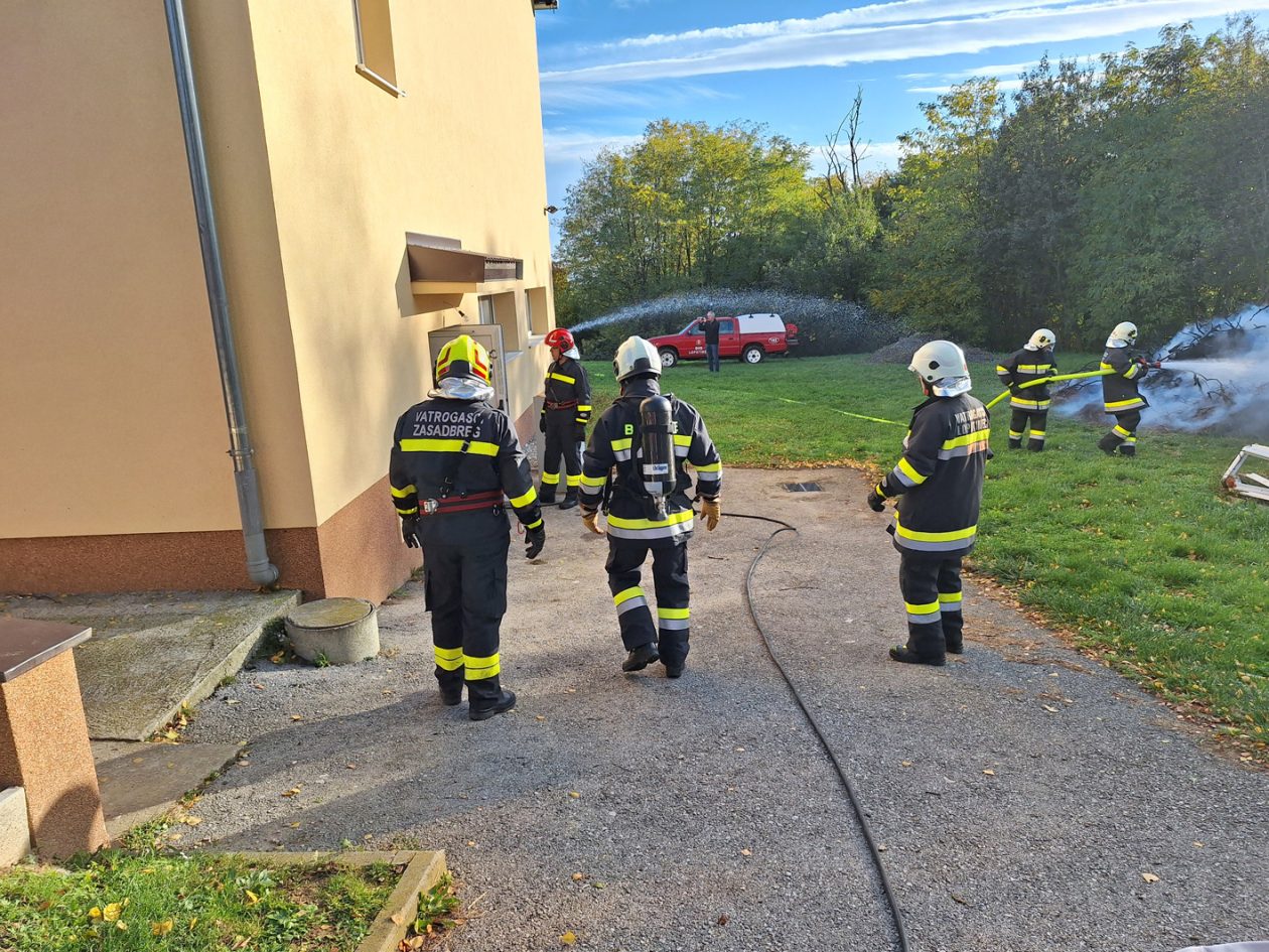 vatrogasna vježba Vatrogasne zajednice općine Sveti Juraj na Bregu