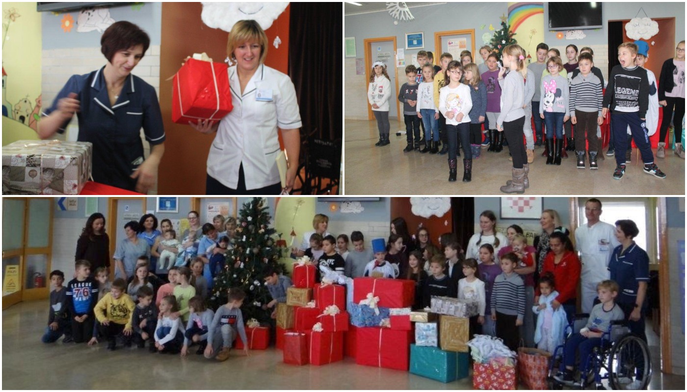 Osnovci šenkovečke škole posjetili bolesne mališane u čakovečkoj bolnici