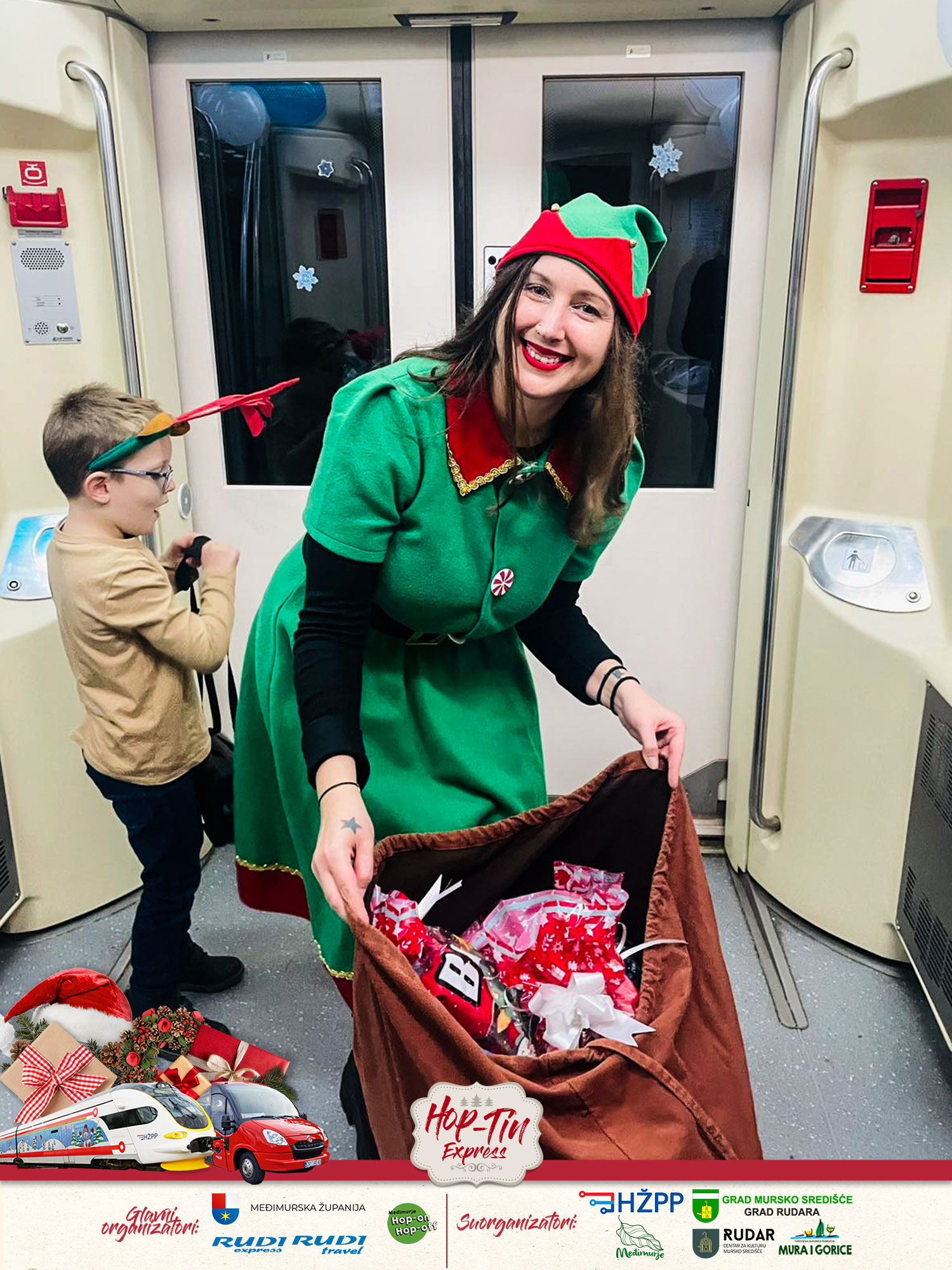 Izlet božićnim vlakom za mališane i pratnju