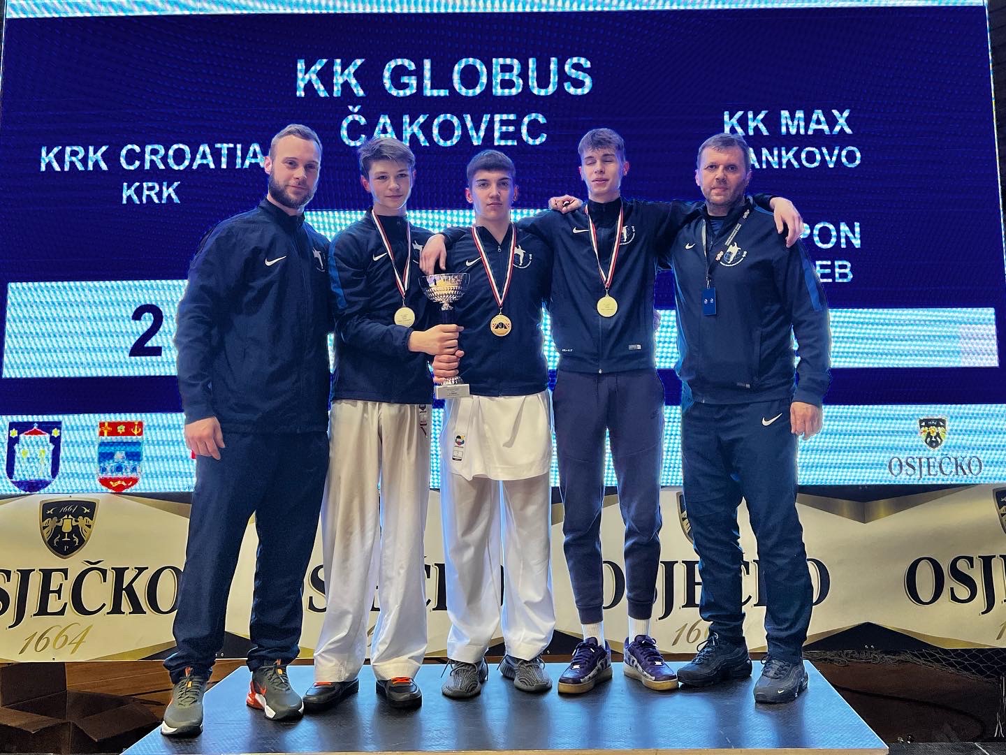 SJAJAN USPJEH Kadeti Globusa ekipni prvaci Hrvatske, kadetkinje brončane!