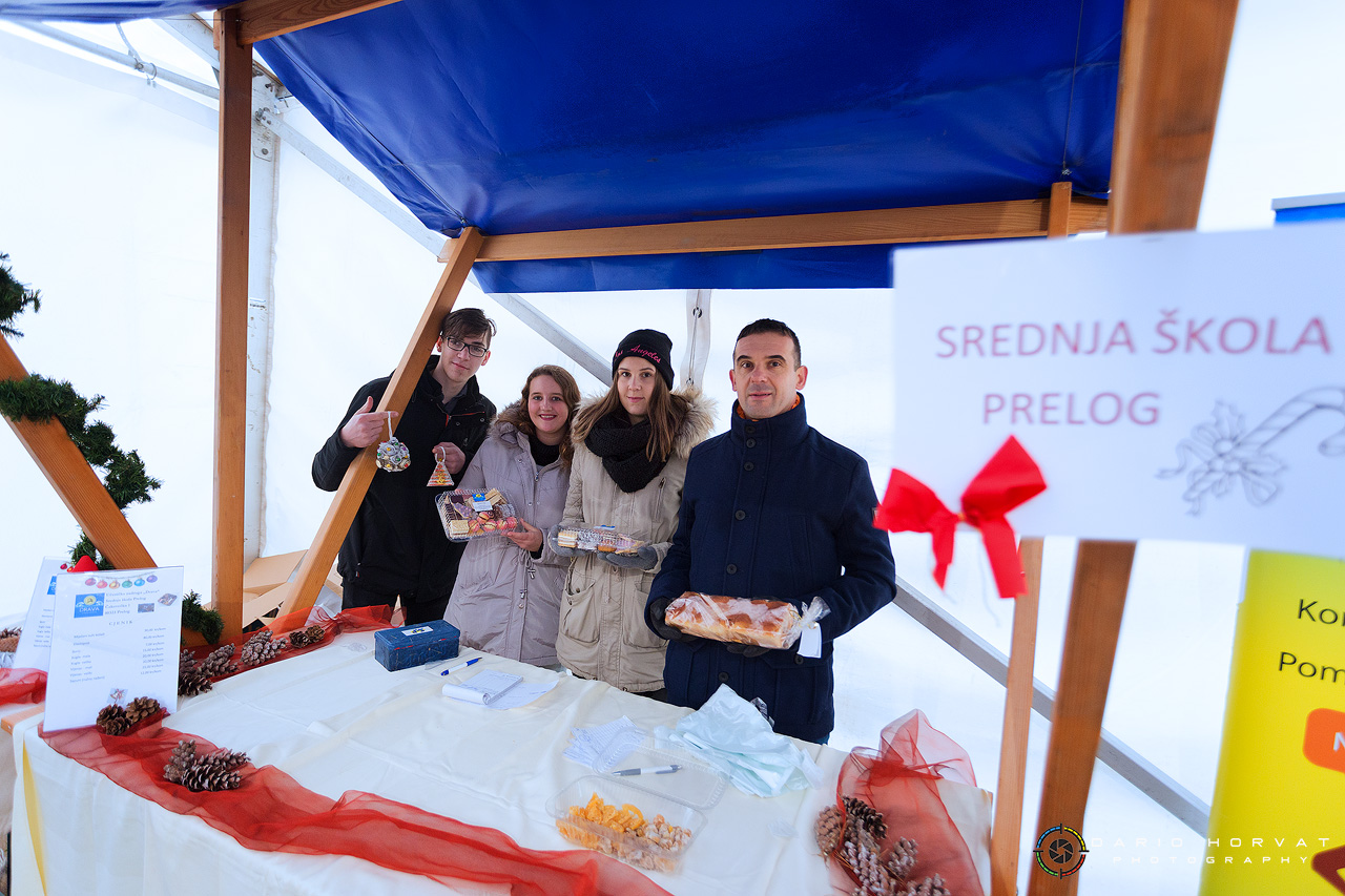 Raznovrsna ponuda na Božićnom sajmu ispod grijanog šatora u Prelogu