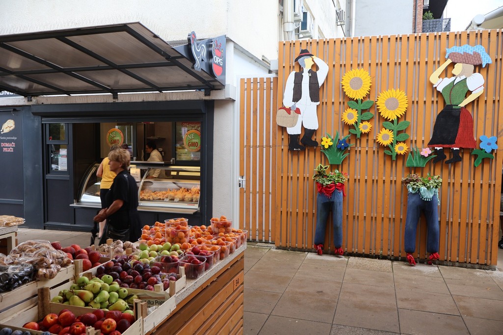 Cvjetna instalacija na čakovečkoj tržnici