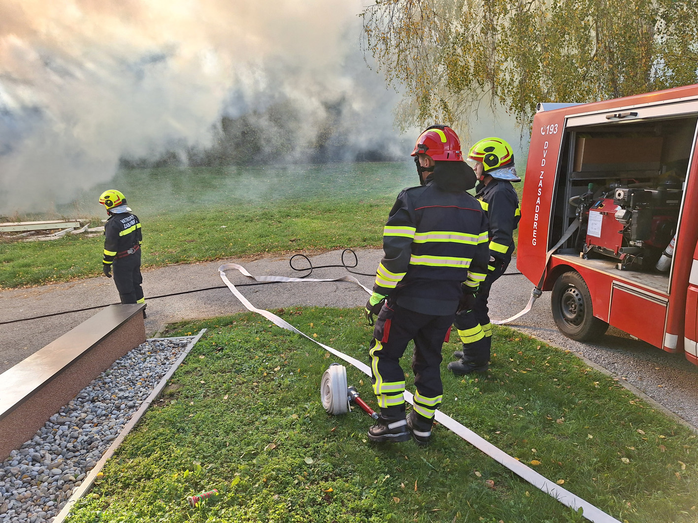 vatrogasna vježba Vatrogasne zajednice općine Sveti Juraj na Bregu
