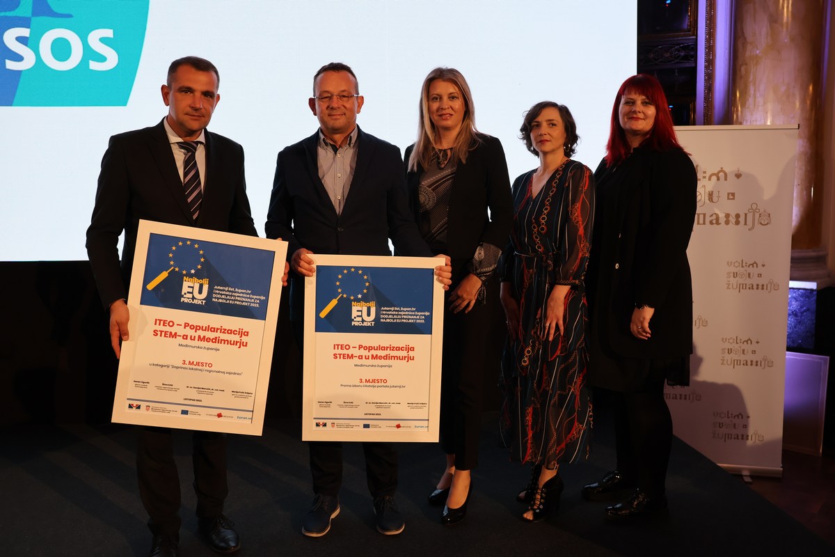 FOTO Projekt Međimurske županije među najboljima u Hrvatskoj – projekt ITEO osvojio dva treća mjesta u Hrvatskoj