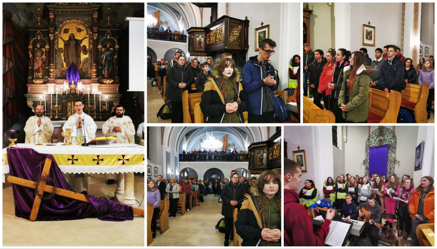 Svetom misom u Belici završio prvi dan Križnog puta mladih Varaždinske biskupije