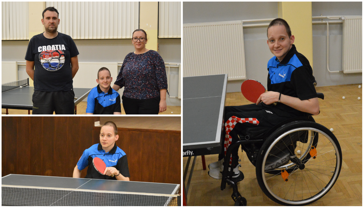 Nino Baša, sjajan stolnotenisač s invaliditetom iz Ivanovca